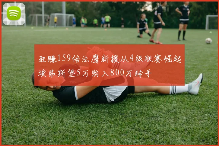 狂赚159倍法鹰新援从4级联赛崛起埃弗斯堡5万购入800万转手