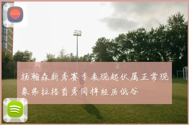 杨瀚森新秀赛季表现起伏属正常现象弗拉格首秀同样经历低谷
